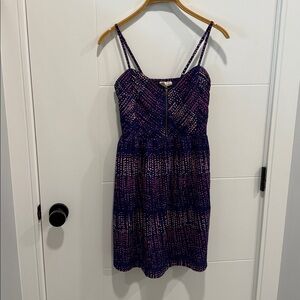 Roxy Blue and Pink Spotted Dress size medium